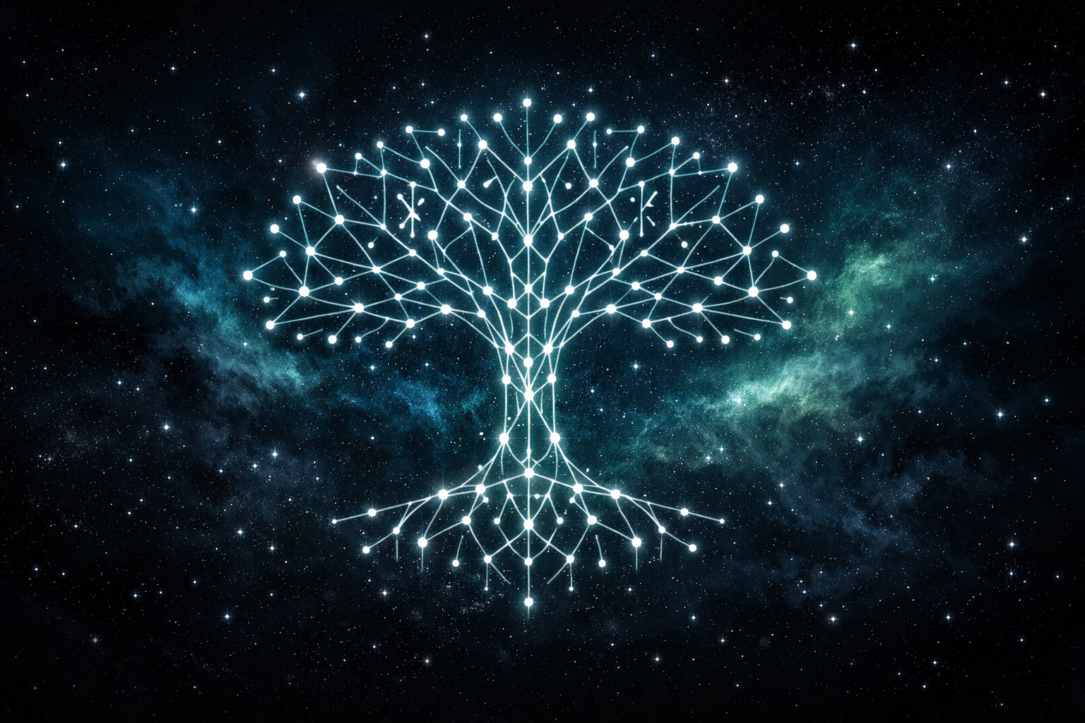 Cosmic Yggdrasil world tree
